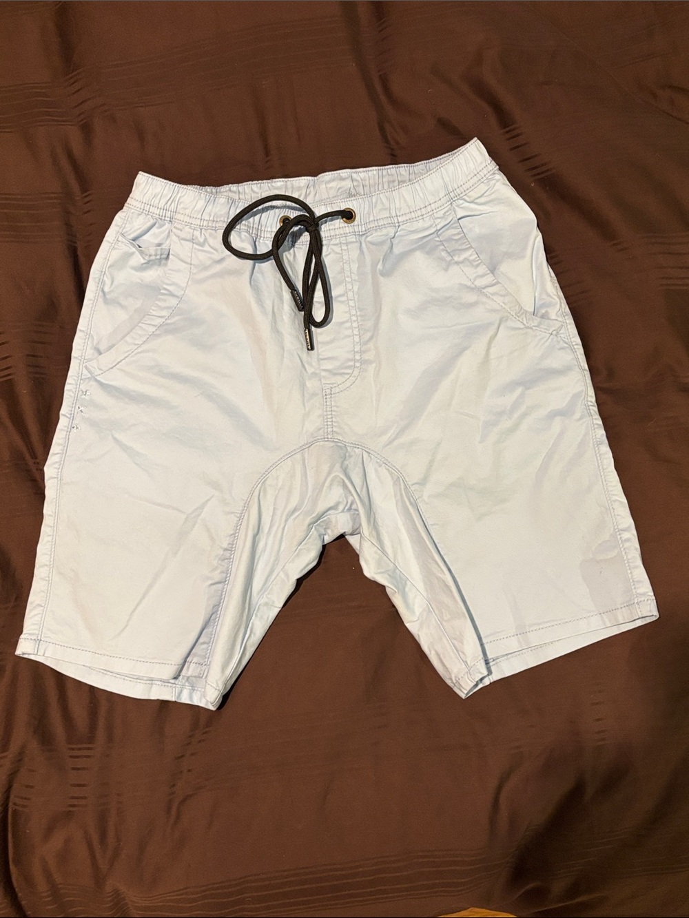 Light Blue Men's Drawstring Shorts